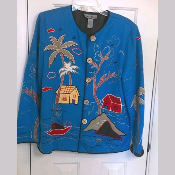 Indigo Moon Jackets & Blazers - 5 for $25  S Indigo Moon Embroidere Jacket Blazer